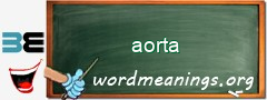 WordMeaning blackboard for aorta